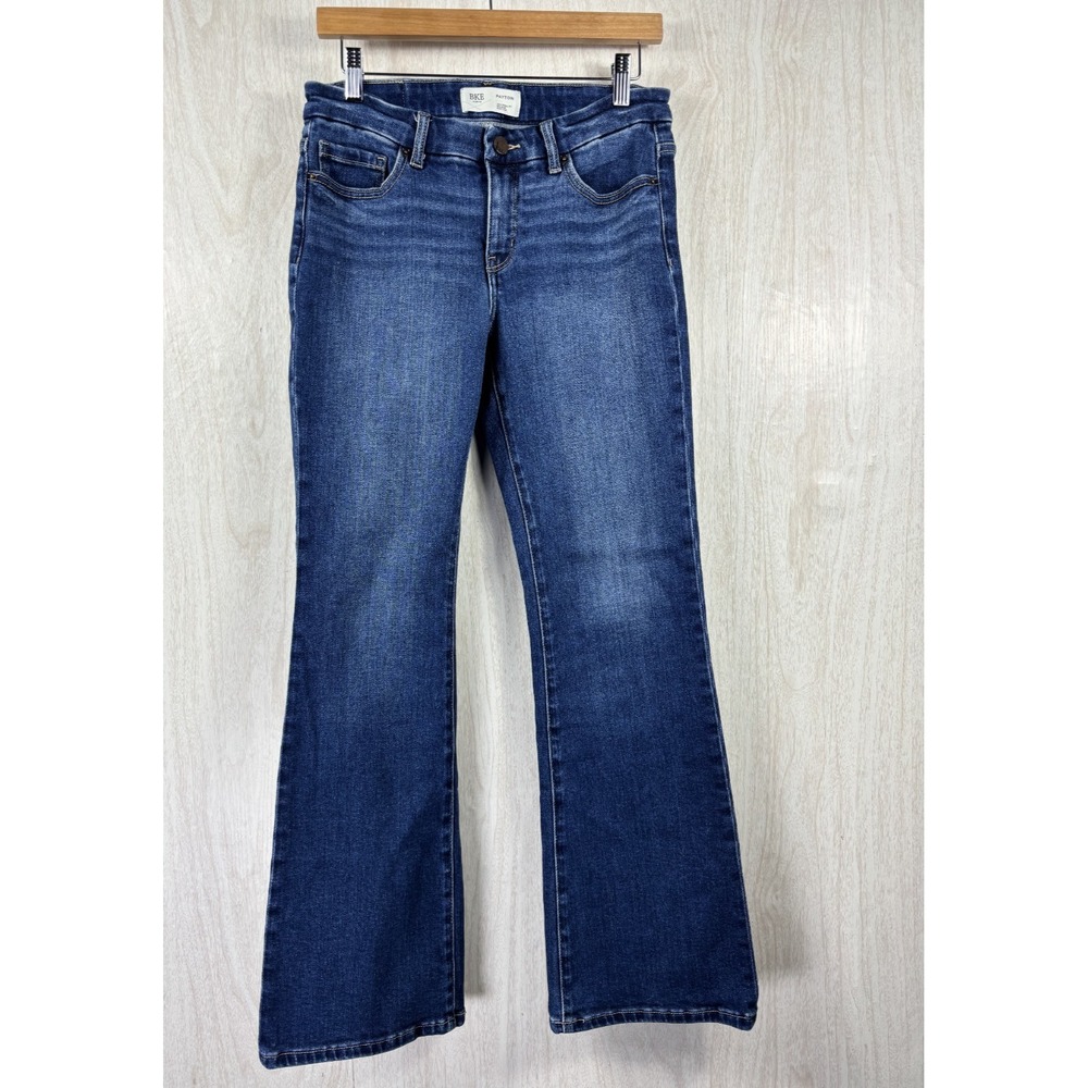 BKE Payton Jeans Womens 27x30 Mid Rise Bootcut Blue Stretch Western Buckle